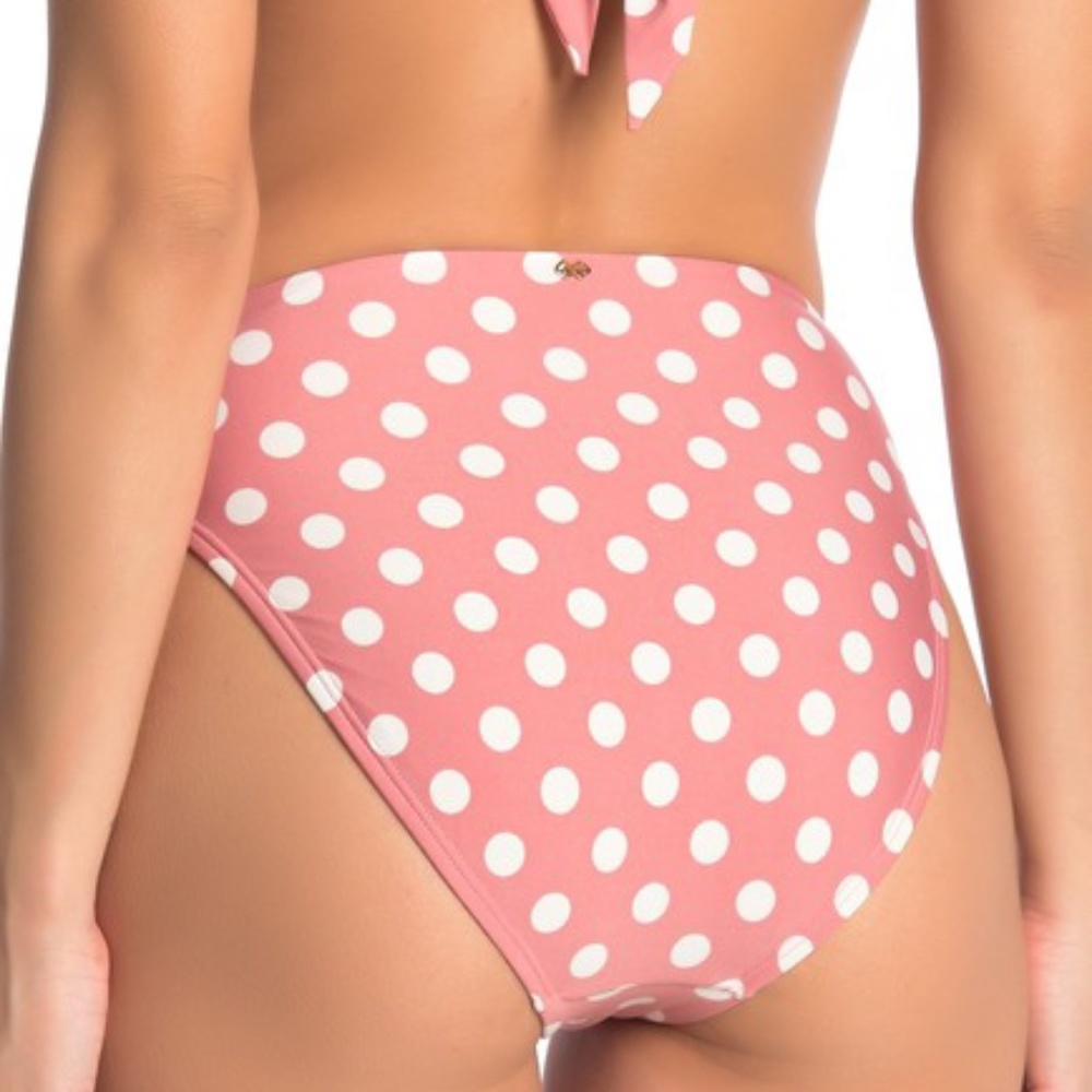 ISO!!!PILYQ Kimmy High Waisted Poka Dot Bikini Bot